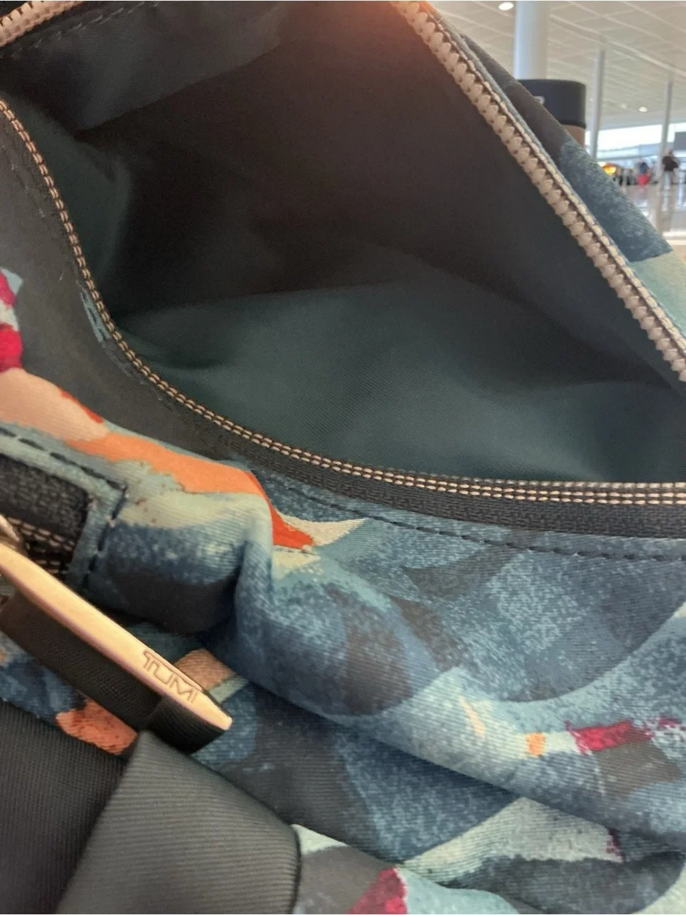 TUMI Voyageur Just In Case MINI Backpack - Blue Abstract Brushstroke -